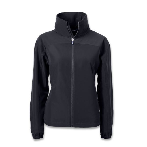 Cutter & Buck Charter Womens Full Zip Jacket — Black