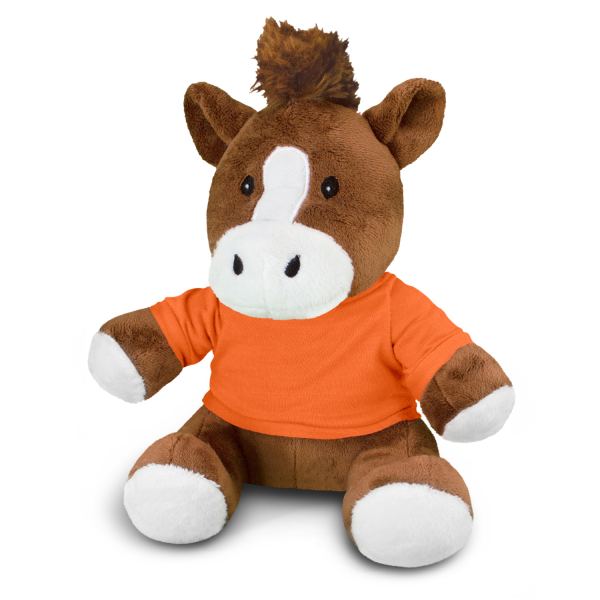 Horse Plush Toy — Orange