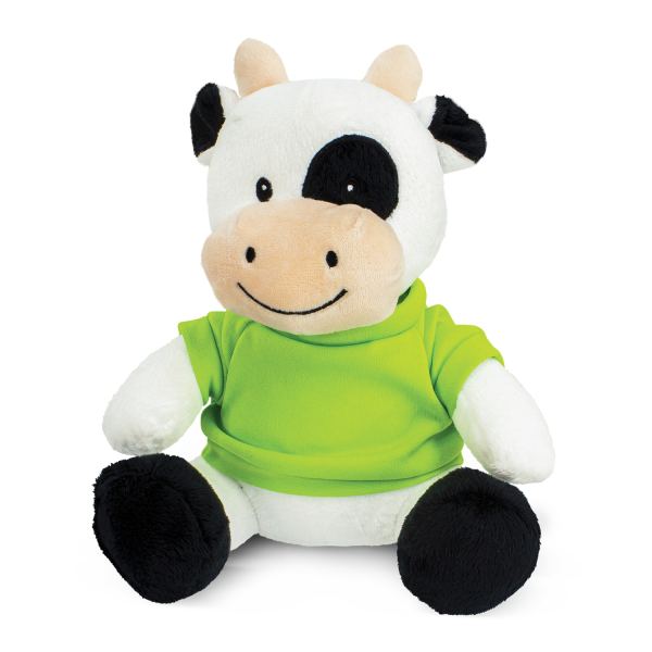 Cow Plush Toy — Bright Green