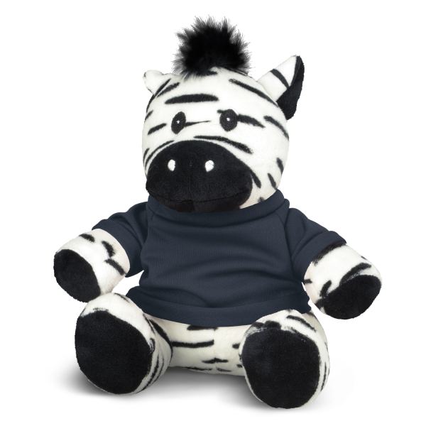 Zebra Plush Toy — Navy