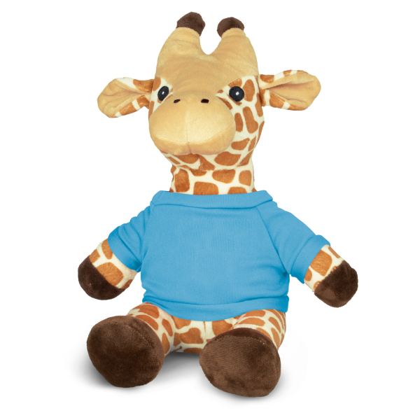 Giraffe Plush Toy — Light Blue