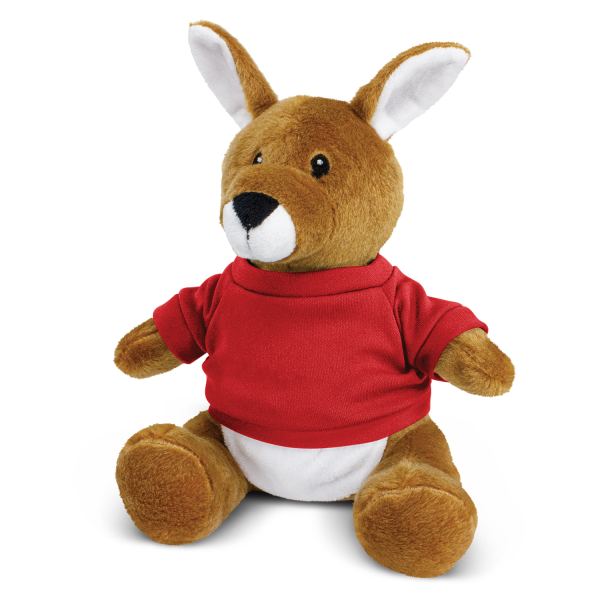 Kangaroo Plush Toy — Red