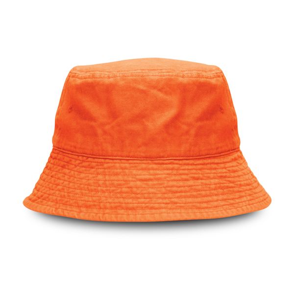 Bondi Washed Bucket Hat — Orange