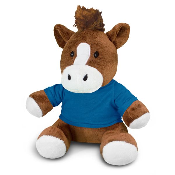 Horse Plush Toy — Dark Blue
