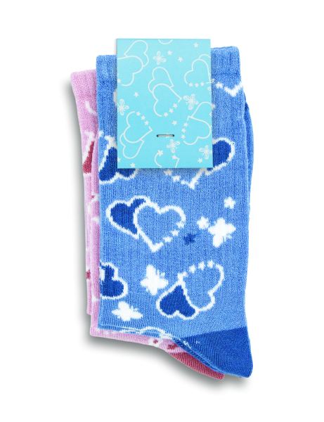 Jolly Knitted Bamboo Kids Socks - Set of 2 — Custom Card Front