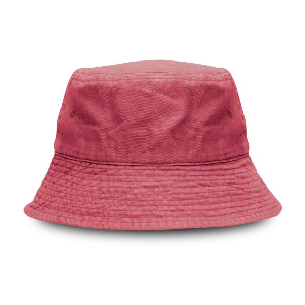 Bondi Washed Bucket Hat — Burgundy