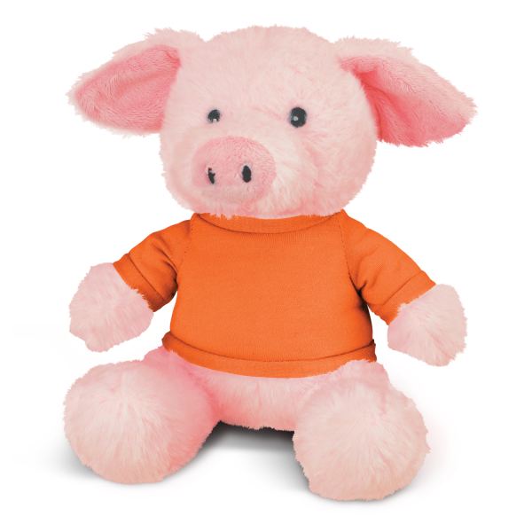 Pig Plush Toy — Orange