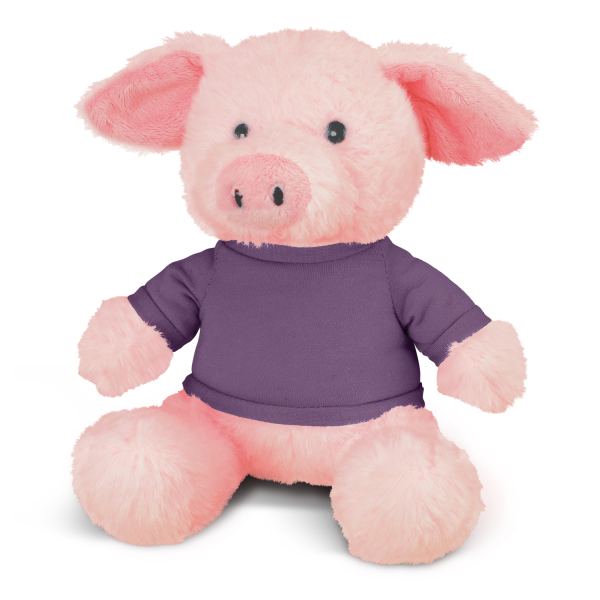 Pig Plush Toy — Purple