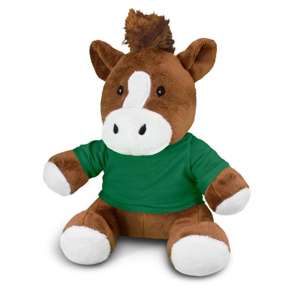 Horse Plush Toy — Dark Green