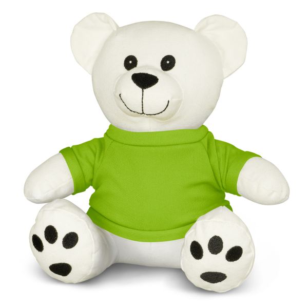 Cotton Bear Plush Toy — Bright Green