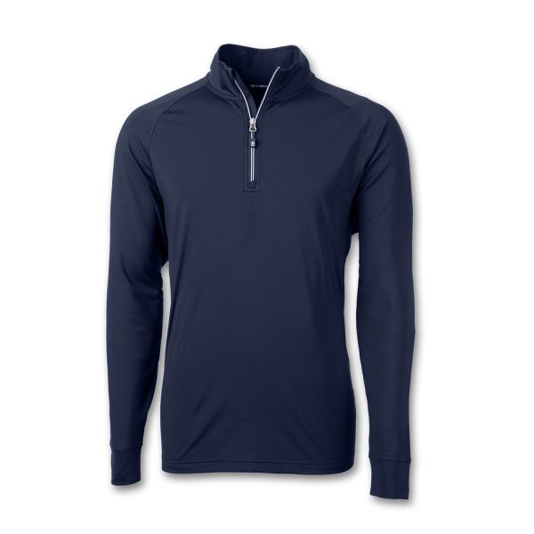 Cutter & Buck Adapt Mens Half Zip — Navy Blue