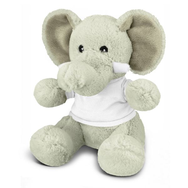 Elephant Plush Toy — White
