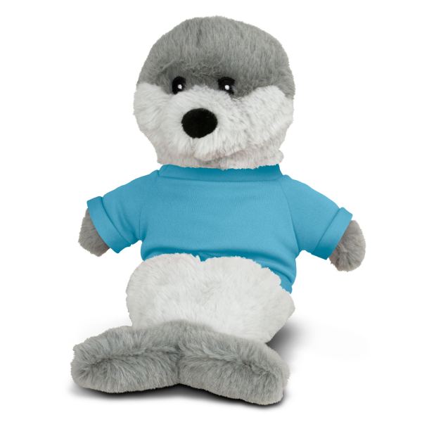 Seal Plush Toy — Light Blue