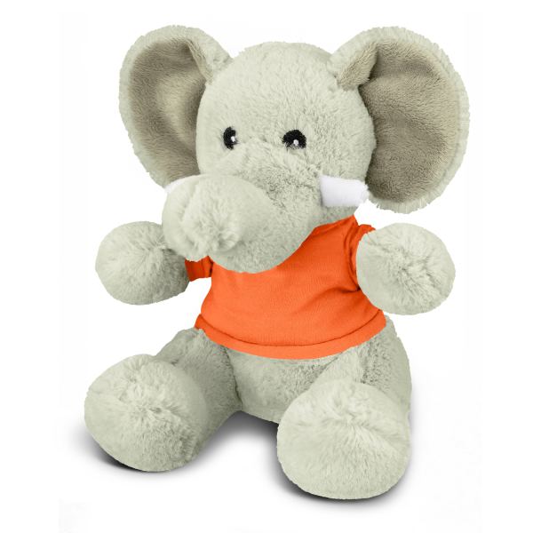 Elephant Plush Toy — Orange