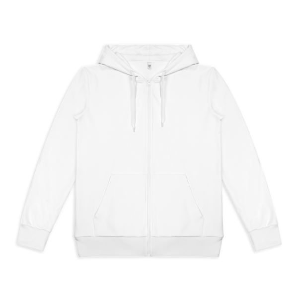 Custom Mens Active Zipped Hoodie — Unbranded Front