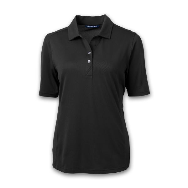 Cutter & Buck Virtue Womens Polo — Black