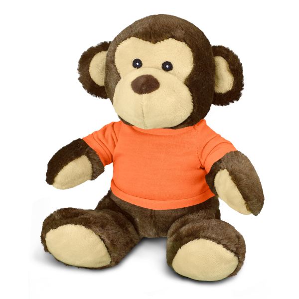 Monkey Plush Toy — Orange