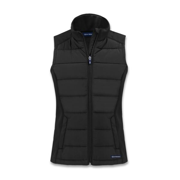 Cutter & Buck Evoke Womens Hybrid Vest — Black