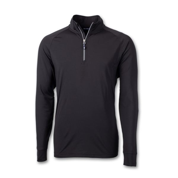 Cutter & Buck Adapt Mens Half Zip — Black