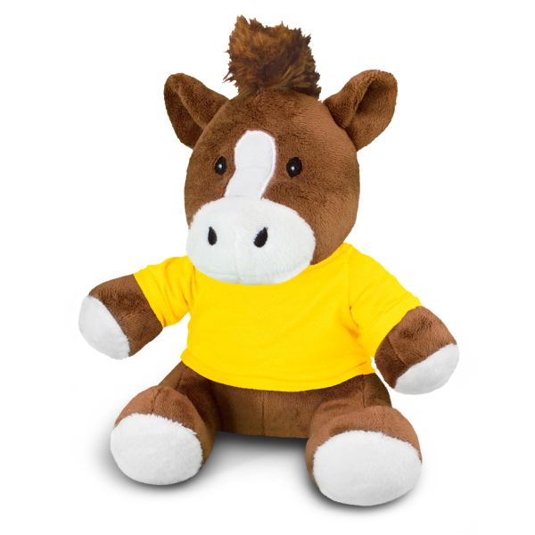 Horse Plush Toy — Yellow