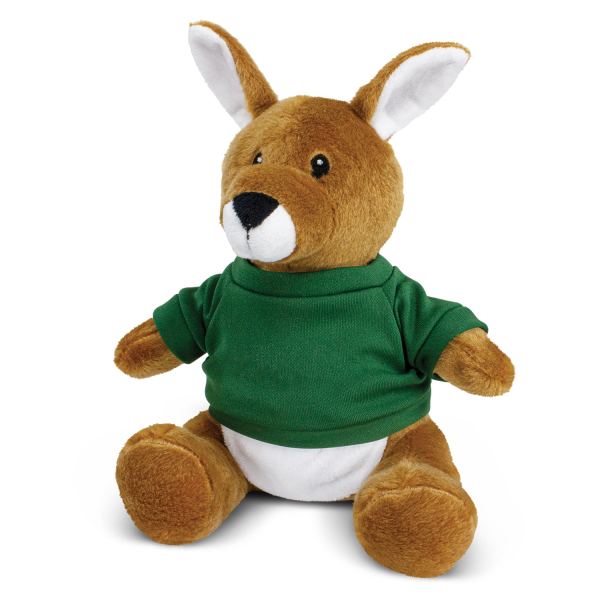 Kangaroo Plush Toy — Dark Green
