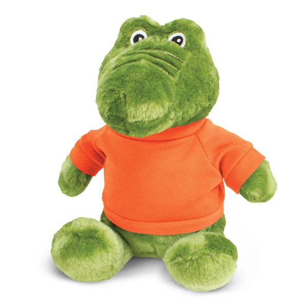 Crocodile Plush Toy — Orange