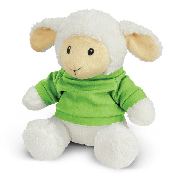 Lamb Plush Toy — Bright Green