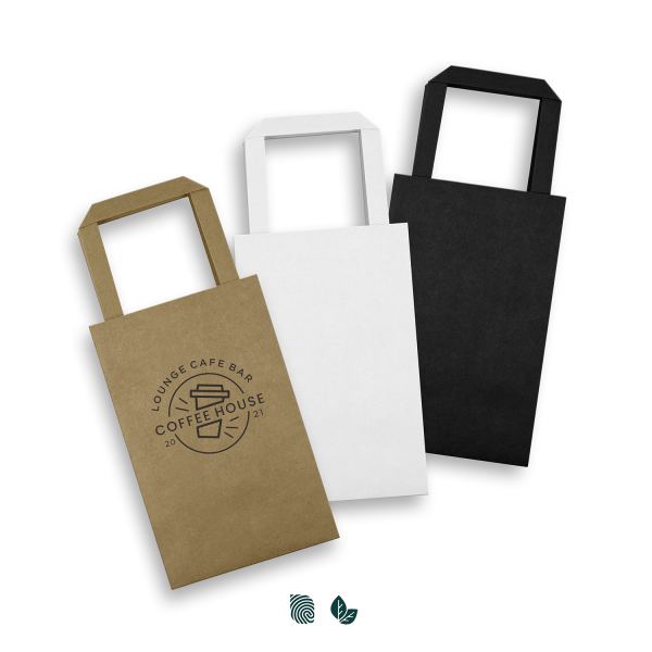 Small Flat Handle Paper Bag Portrait — Impact Aware
