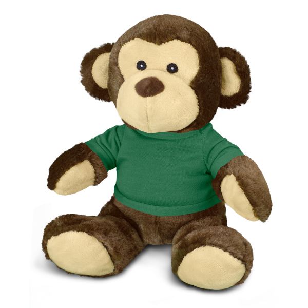 Monkey Plush Toy — Dark Green