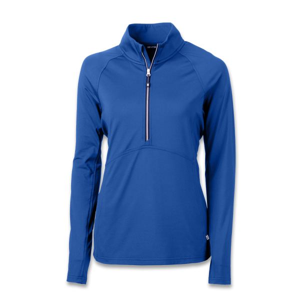Cutter & Buck Adapt Womens Half Zip — Tour Blue
